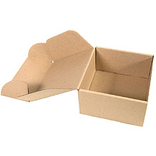Коробка подарочная "Mini Box", 17.5x15.5x8 см, коричневый
